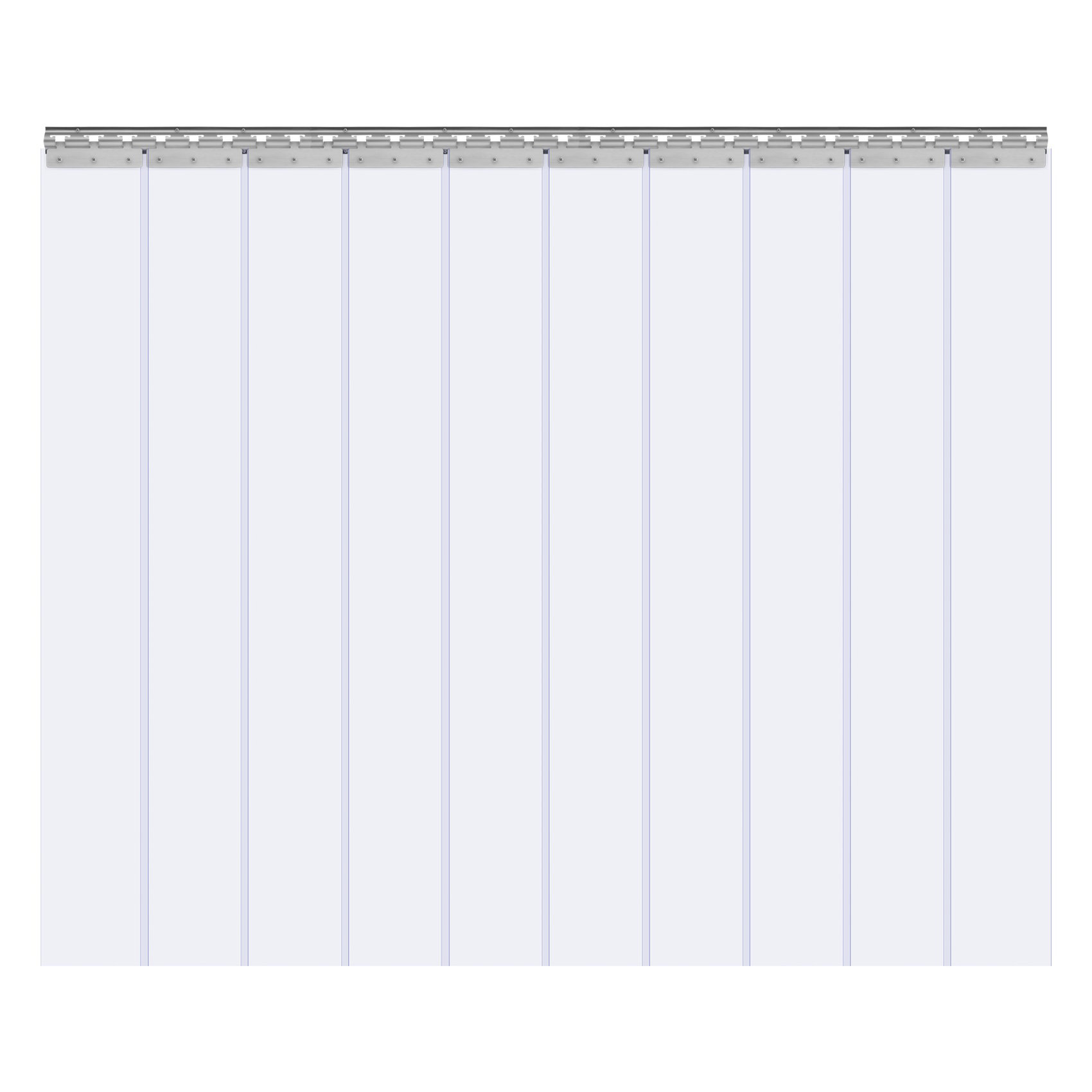 godohome 10-Pack Clear PVC Strip Curtain for Walk-in Freezers